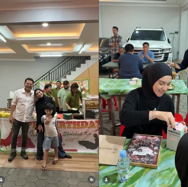 Irish Bella Ultah ke-30, Dapat Kejutan Warung Pecel Lele dari Suami!