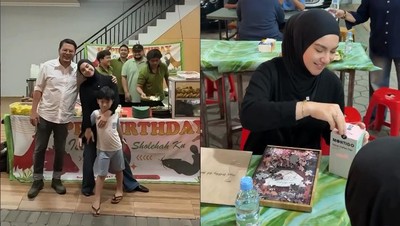Irish Bella Ultah ke-30, Dapat Kejutan Warung Pecel Lele dari Suami!