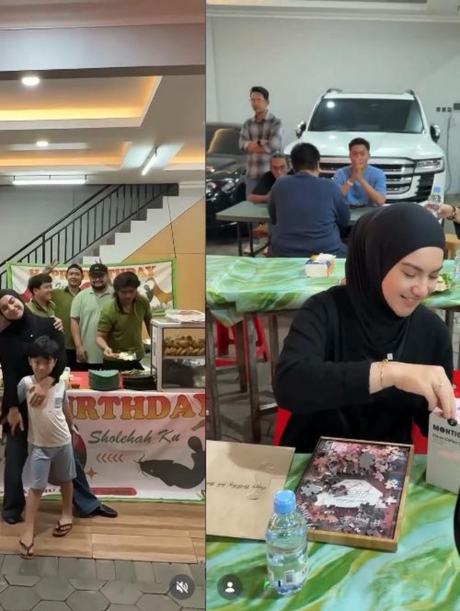 Irish Bella Ultah ke-30, Dapat Kejutan Warung Pecel Lele dari Suami!