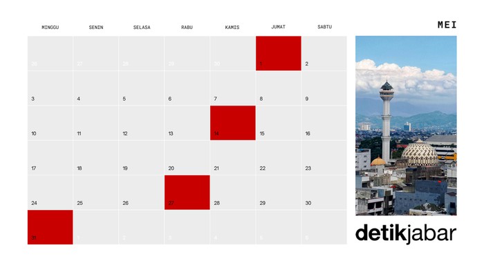 Kalender Mei 2026