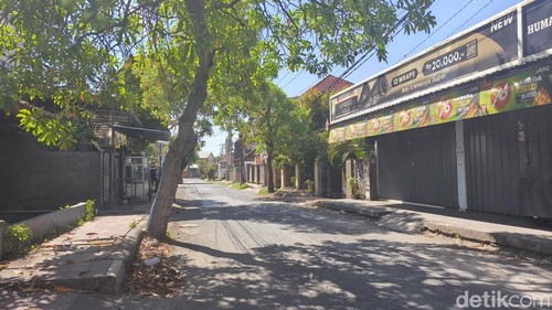 Kondisi ruas jalan Patimura Singaraja, Buleleng, Jumat (24/4/2026). (Made Wijaya/detikBali)