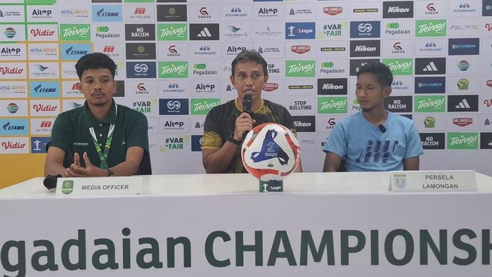 Konferensi pers jelang laga Persela Lamongan vs Barito Putera
