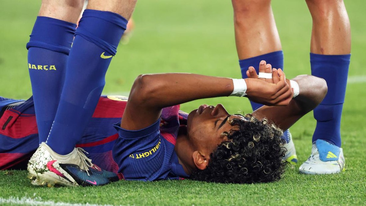 lamine yamal barcelona laliga liga spanyol lamine yamal cedera barcelona vs celta vigo lamine yamal barcelona laliga liga spanyol lamine yamal cedera barcelona vs celta vigo