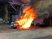 Moge di Bali Hangus Terbakar Saat Dipanaskan, Diduga Alami Korsleting Listrik