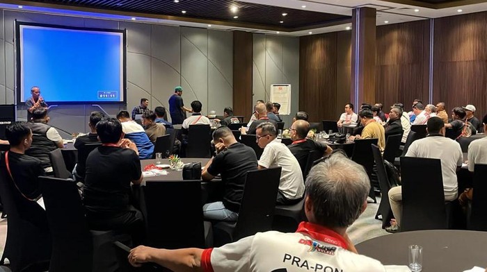 Momen kegiatan technical meeting kejuarnas ORADO.