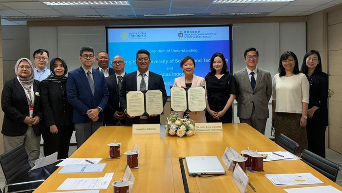 Penandatanganan kerja sama antara UI dengan Hong Kong University of Science and Technology (HKUST) serta Chinese University of Hong Kong (CUHK).
