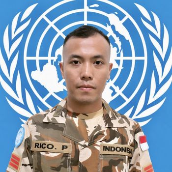 Praka Rico Pramudia (31), prajurit TNI yang menjadi Pasukan Perdamaian PBB di Lebanon (UNIFIL) gugur akibat serangan. Dia sempat dirawat usai terluka akibat serangan pada bulan lalu. (dok UNIFIL)