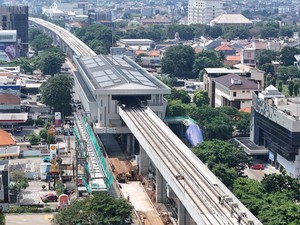 Waskita Karya Kebut Pembangunan LRT Jakarta Fase 1B, Progres Capai 91,86%