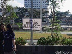 Warga Keluhkan Trek Lari Lapangan Merdeka Medan Tak Kunjung Dibuka