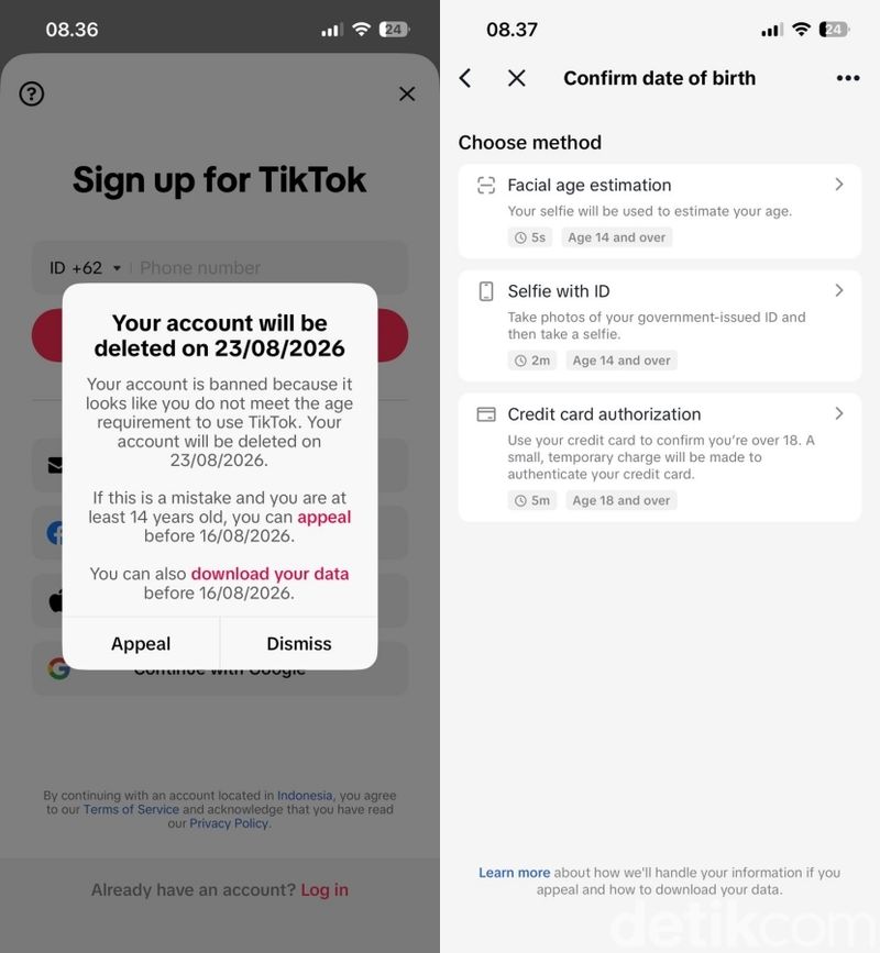 Akun TikTok Ditangguhkan karena Batasan Usia Akun TikTok Ditangguhkan karena Batasan Usia