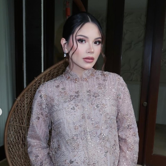 Foto Alyssa Daguise di Pengajian Pra-Nikah El Rumi, Bumil Cantik Bikin Salfok