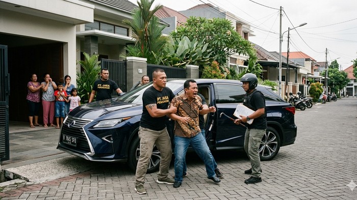 Ilustrasi DC leasing hendak merampas mobil warga