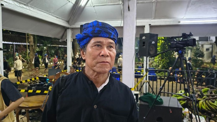 Jaro Tangungan 12 Saidi Putra saat mengikuti kegiatan Seba Baduy di Pendopo Bupati Lebak