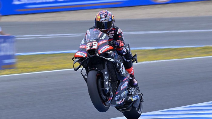 Jorge Martin dalam sesi latihan MotoGP Spanyol 2026.