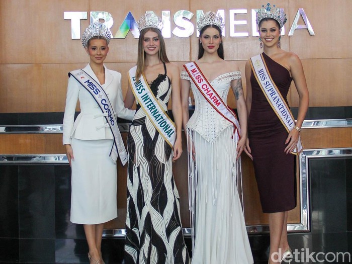 Para pemenang Puteri Indonesia 2026 hadir di Gedung detikcom, Sabtu (25/4/2026).