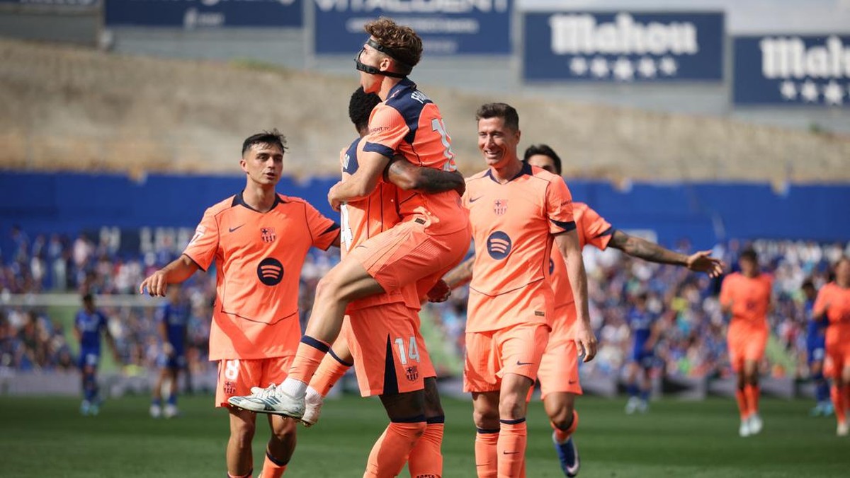 Barcelona mengalahkan Getafe 2-0. (Foto: REUTERS/Isabel Infantes)