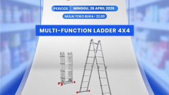 Tangga Multifungsi Banting Harga di Transmart Full Day Sale, Jadi Segini
