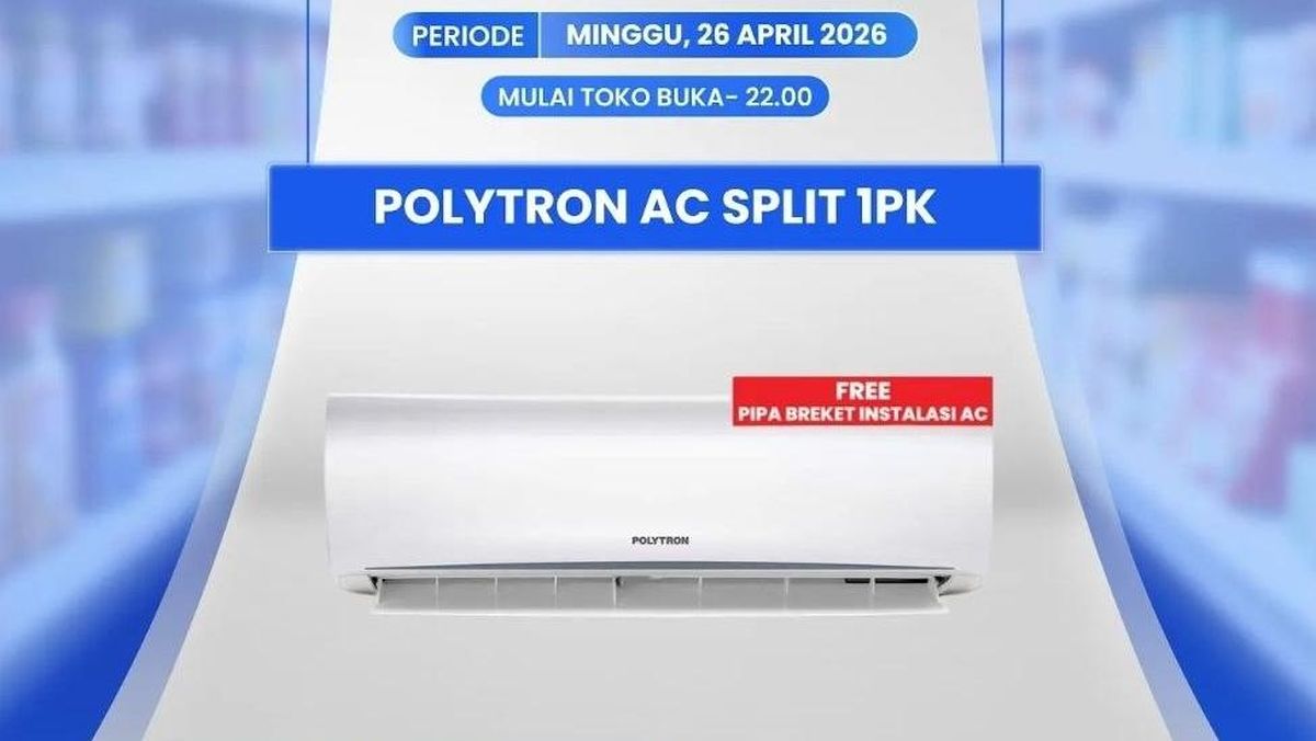 Transmart Full Day Sale, AC Polytron 1 PK Bisa Diskon Rp 1,3 Juta! — INDONESIA — ERYU PROJECT