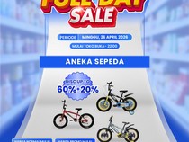 Sepeda Rp 1 Jutaan Hadir di Transmart Full Day Sale Besok