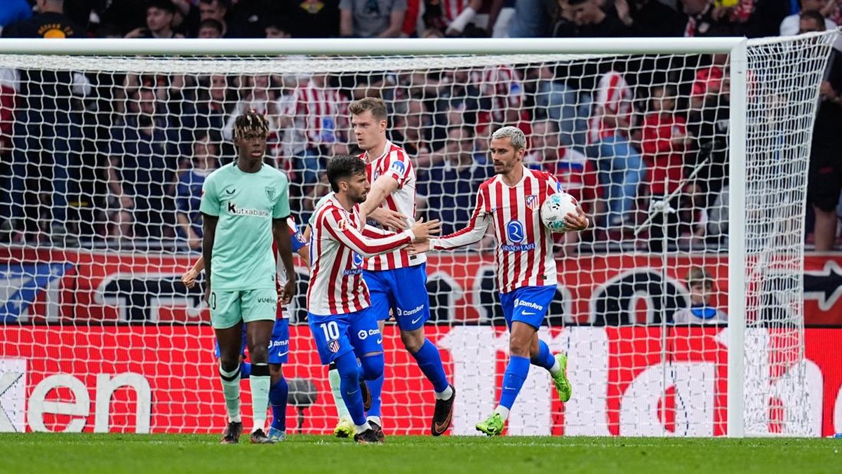 Atletico Madrid memenangi drama lima gol melawan Athletic Bilbao 3-2. (Foto: Europa Press via Getty Images/Europa Press Sports)