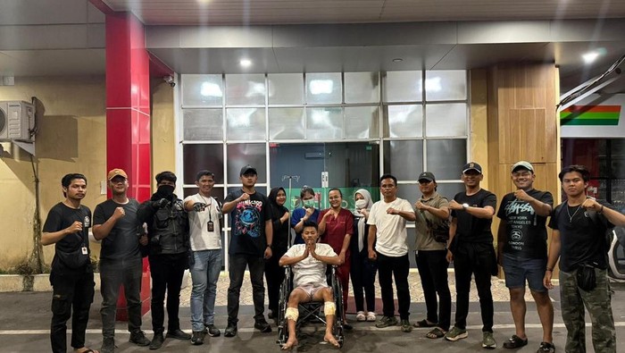 Pelaku curanmor saat ditangkap Resmob Polrestabes Medan