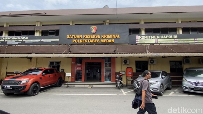 Gedung Satreskrim Polrestabes Medan. (Mhd Ilham Pradilla/detikSumut)