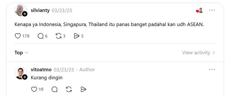 Di Threads, ada kanal jokesbapackbapack. Kalau kamu cari, di sana ada banyak tebak-tebakan garing yang bikin nyengir. Terpantau milenial sudah ikutan.
