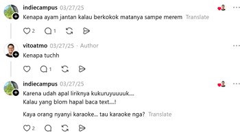 Iya, tau, tau. Foto: indiecampus via Threads