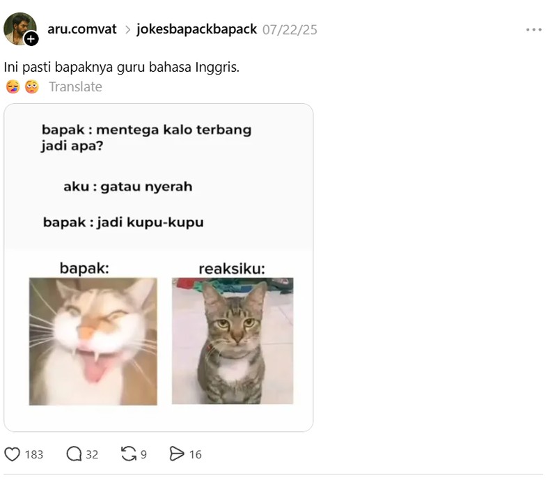 Banyak yang bilang warga Threads itu baik-baik dan kocak banget. Kayak begini nih contohnya.