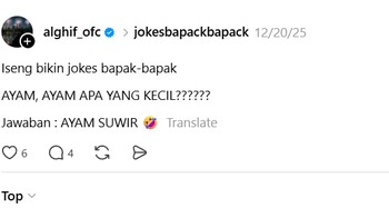 Kalau ayam yang paling besar: ayam semesta. Foto: alghif_ofc via Threads 