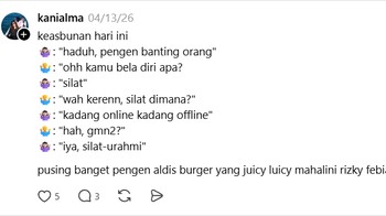 Antre di Cempaka Putih ya, Kak. Foto: kanialma via Threads 