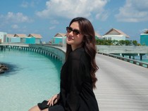 Marsha Aruan Nikmati Hari Tenang di Maldives