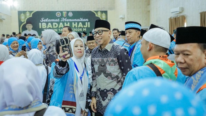 Ratusan calon haji asal Lampung diberangkatkan ke Tanah Suci.