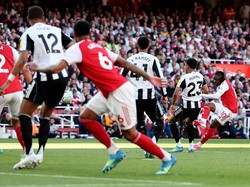 Korban-korban kemenangan 1-0 Arsenal di musim ini adalah Newcastle United (dua kali), Fulham, Everton, Burnley, Manchester United, Chelsea, dan Crystal Palace (Reuters/John Sibley)