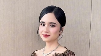 Pesona Tissa Biani Berkebaya Coklat, Calon Adik Ipar di Akad Nikah El-Syifa