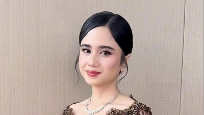 Pesona Tissa Biani Berkebaya Coklat, Calon Adik Ipar di Akad Nikah El-Syifa