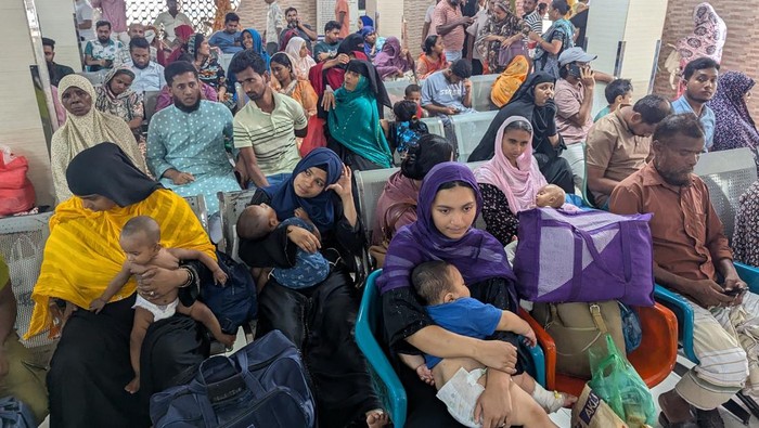 Children receive treatment at a hospital in Dhaka, Bangladesh, in April 2026, amid a growing measles outbreak. The number of infections and deaths continues to rise across the country, placing increasing pressure on healthcare facilities. (Photo by Sony Ramani/NurPhoto via Getty Images)