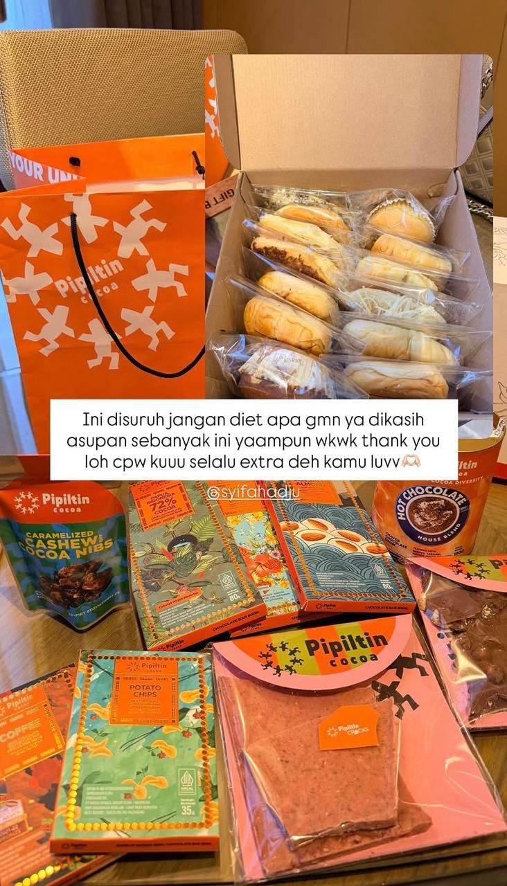 Welcome gift bridesmaids Syifa Hadju