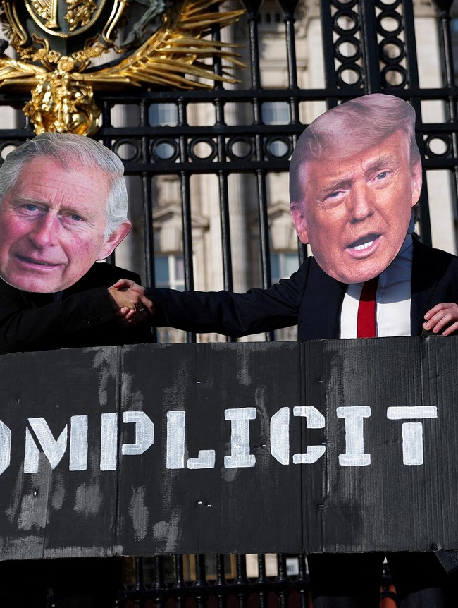 Aksi Protes di London Tolak Pemboman Iran