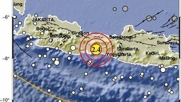 Data gempa di Jateng Senin (27/4/2026).