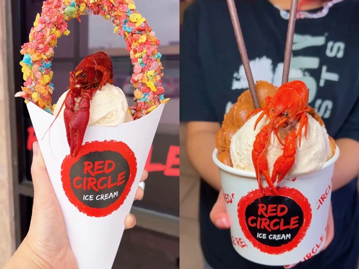Es krim topping lobster air tawar