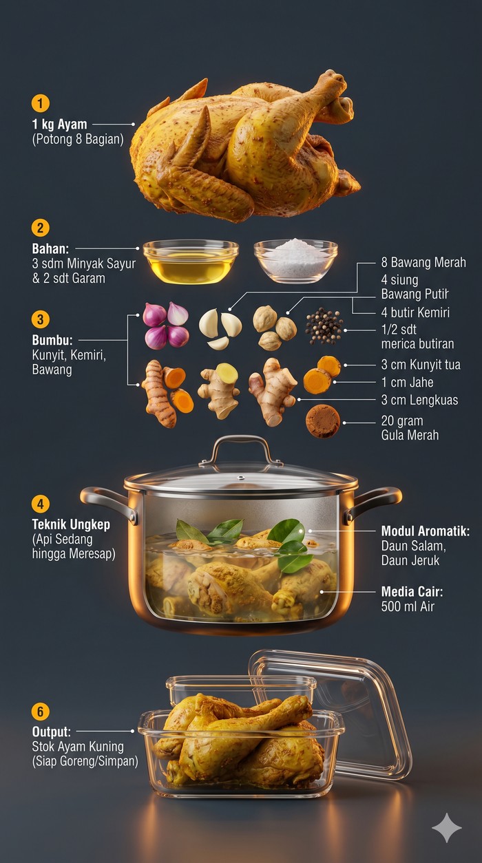 Ilustrasi Ayam Ungkep