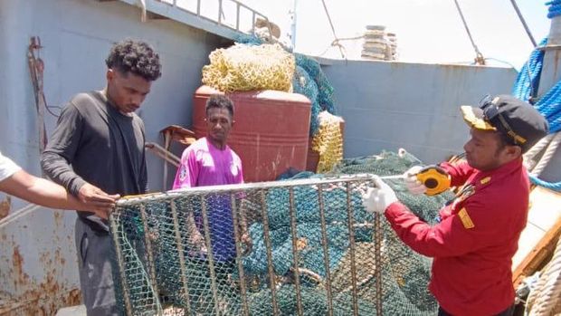 Ilustrasi Kapal Pukat Harimau atau Trawl/Dok: KKP