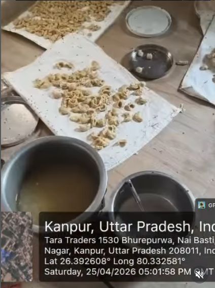 Jorok! Rumah Produksi Ilegal Letakkan Pangsit di Lantai dan Dikerumuni Lalat