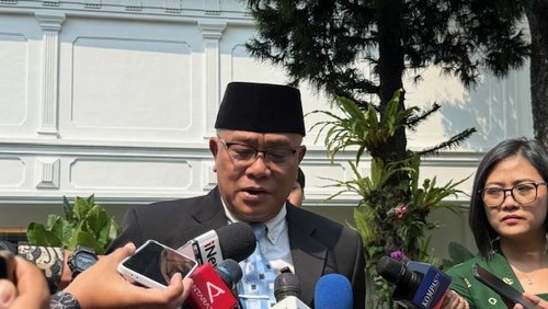 Jumhur Hidayat di Istana (Eva/detikcom)