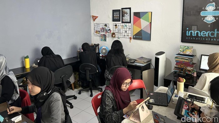 Kondisi ruang kerja Innerchild.