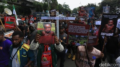 Mahasiswa Papua Gelar Aksi di Jakarta, Tuntut Hentikan Kekerasan di Puncak