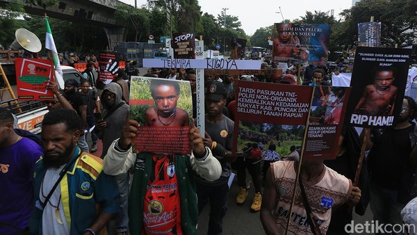 Mahasiswa Papua Gelar Aksi di Jakarta, Tuntut Hentikan Kekerasan di Puncak