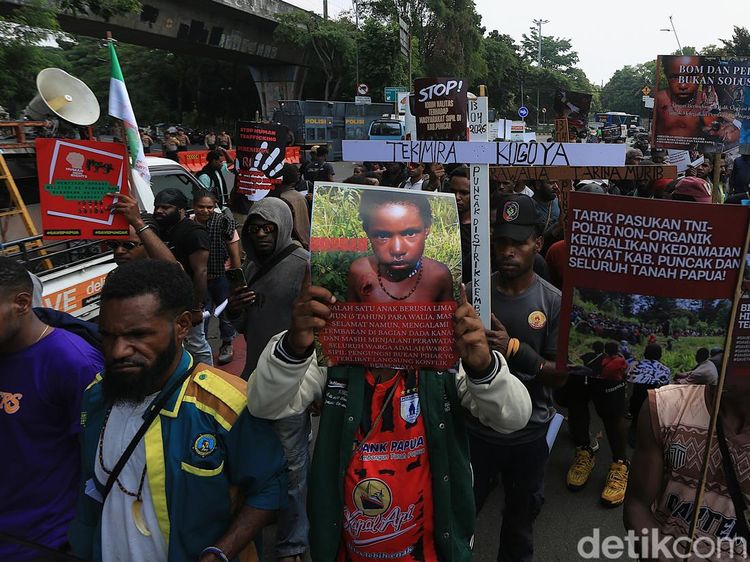 Mahasiswa Papua Gelar Aksi di Jakarta, Tuntut Hentikan Kekerasan di Puncak