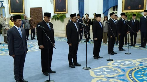 Pelantikan di Istana (dok. YouTube Setpres)